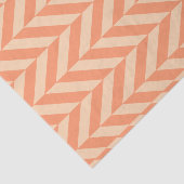 Orange auf Peach Herringbone Seidenpapier (Ausschnitt)