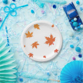 Orange auf Platte verlassen Pappteller (Party)