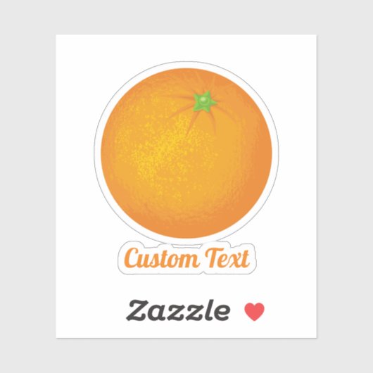 Orange Aufkleber (Blatt)