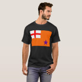 Orange Auftragsflagge T-Shirt (Vorne ganz)