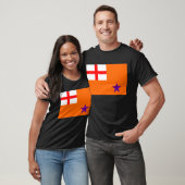 Orange Auftragsflagge T-Shirt (Unisex)