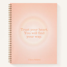 Orange Aura Message Notebook Notizblock