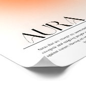 Orange Aura Poster (Ecke)