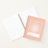 Orange Aura Swatch Engelzahl Notizblock (Innenseite)