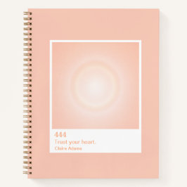 Orange Aura Swatch Engelzahl Notizblock