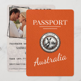 Orange Australia Passport Save the Date
