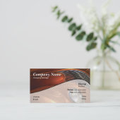 Orange Auto Visitenkarte (Stehend Vorderseite)