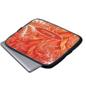 Orange Autumn belässt die Natur personalisieren La Laptopschutzhülle (Vorne Knopf)