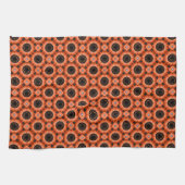 Orange Autumn Blume Geschirrtuch (Horizontal)