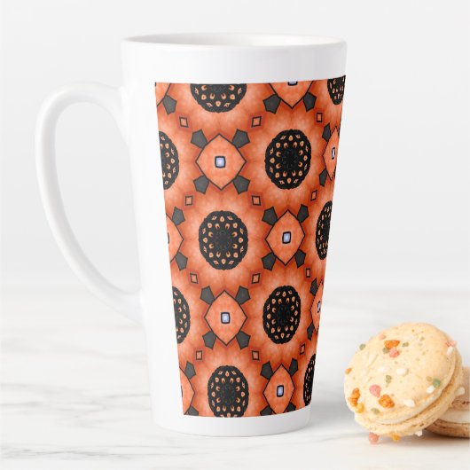 Orange Autumn Blume Milchtasse (Beispiel)