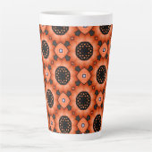 Orange Autumn Blume Milchtasse (Vorderseite)