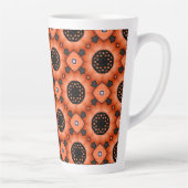 Orange Autumn Blume Milchtasse (Rechts)