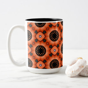 Orange Autumn Blume Zweifarbige Tasse
