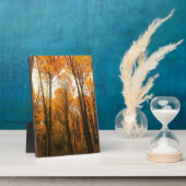 Orange Autumn Forest Fotoplatte (Seite)