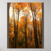 Orange Autumn Forest Poster (Vorne)