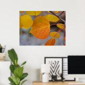 Orange Autumn Leaf Poster (Heimbüro)