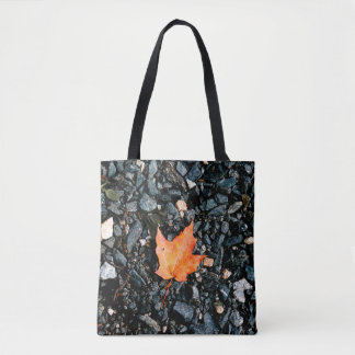 Orange Autumn Leaf Tasche