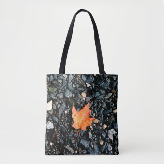 Orange Autumn Leaf Tasche (Vorderseite)