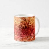Orange Autumn Leaves Kaffeetasse (VorderseiteRechts)