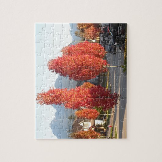 Orange Autumn Leaves Puzzle (Vertikal)