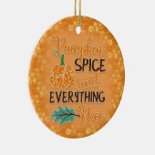 Orange Autumn Pumpkin Ornament (Rechts)