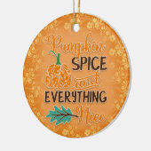 Orange Autumn Pumpkin Ornament (Links)
