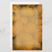Orange Autumn Pumpkins Briefpapier (Vorne/Hinten)
