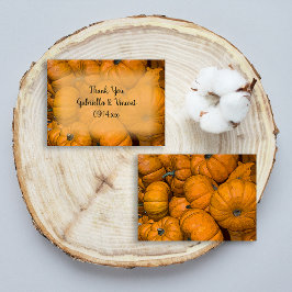 Orange Autumn Pumpkins Gastgeschenk Hochzeit Tags
