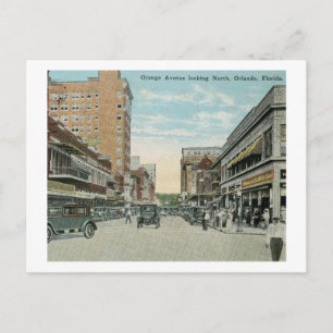Orange Ave., Orlando, Florida Vintage Postkarte