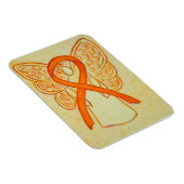Orange Awareness Ribbon Angel Art Magnet (Rechte Seite)