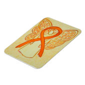 Orange Awareness Ribbon Angel Art Magnet (Linke Seite)