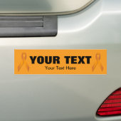 Orange Awareness Ribbon Template Autoaufkleber (Auf Auto)