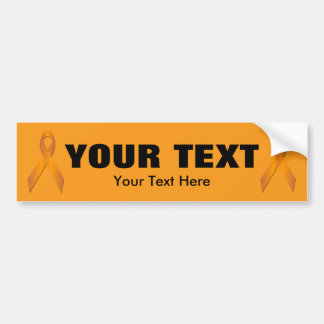 Orange Awareness Ribbon Template Autoaufkleber