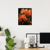 Orange Azalea Blume Art Print Poster (Heimbüro)