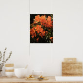 Orange Azalea Blume Art Print Poster (Küche)