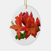 Orange Azalea Blüten Keramikornament (Rechts)