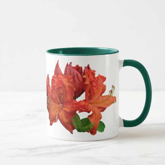 Orange Azalea Blüten Tasse (Rechts)