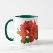 Orange Azalea Blüten Tasse (Links)