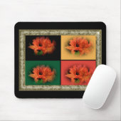 Orange Azaleas Mousepad (Mit Mouse)