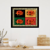 Orange Azaleas Poster (Küche)
