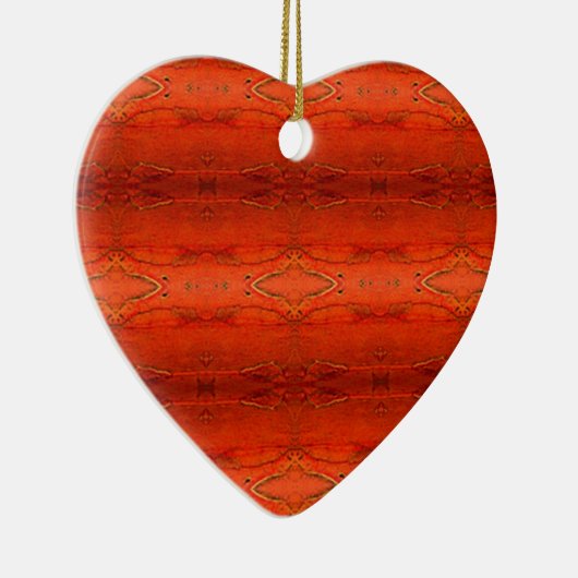 Orange Aztec Muster Keramikornament (Rechts)