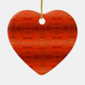 Orange Aztec Muster Keramikornament (Hinten)
