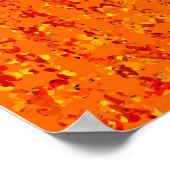 Orange Aztek Poster (Ecke)