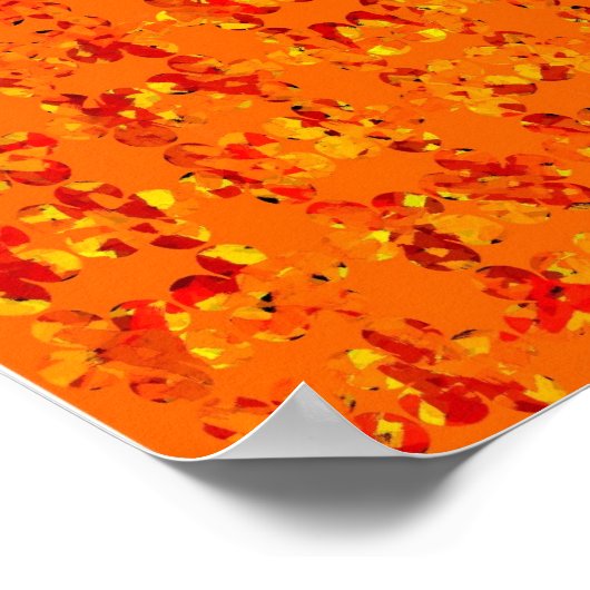 Orange Aztek Poster (Ecke)