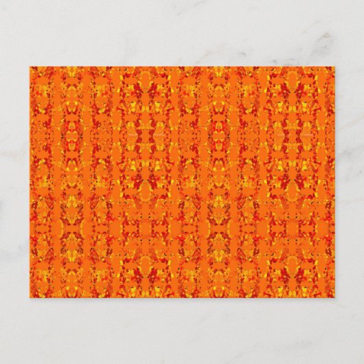 Orange Aztek Postkarte (Vorderseite)