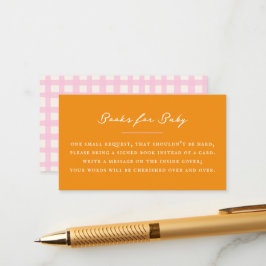 Orange Baby Book Request Begleitkarte