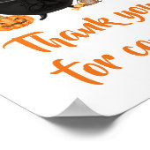 Orange Baby is Brewing Danke für Ihr Kommen Poster (Ecke)