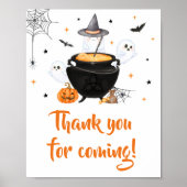 Orange Baby is Brewing Danke für Ihr Kommen Poster (Vorne)