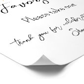 Orange Baby Shower Citrus Favors Poster (Ecke)