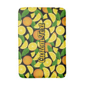 Orange Background Badematte (Vorderseite Vertikal)